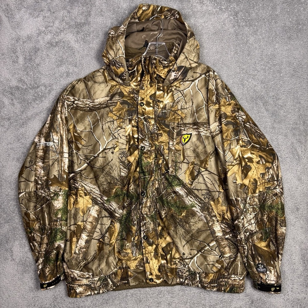Scent Blocker Jacket Men 3XL Outfitter Realtree Xtra AAP Trinity Rain Body Block